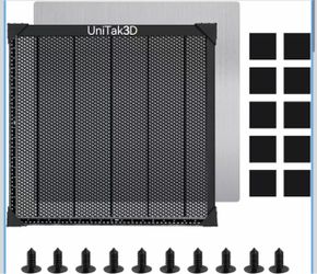 UniTak3D Honeycomb Laser Bed 500x500mm Working Table for XTool D1/D1 Pro/S9/S10/S30 Pro/RAY5 Engravers,Fast Heat Dissipation and Desktop Protection wi