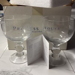 New Princess House Crystal Glasses set of 2