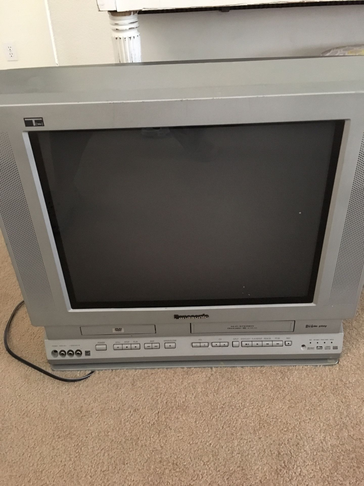 Tv with vcr and DVD player