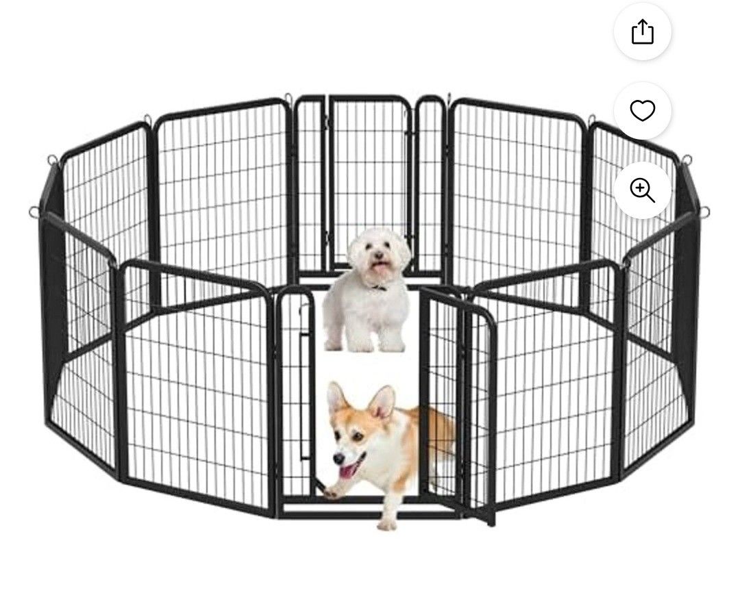 (SEALED) Dog Playpen Outdoor, 32 inch 12 Panels Dog Pen Indoor $115