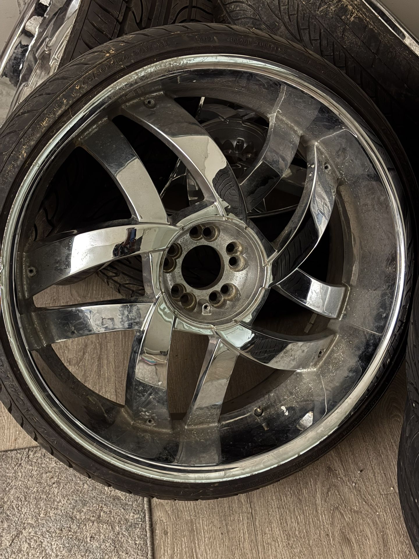 24” Velocity Wheels+Tires