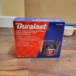 Duralast 1200 Jump Starter And Compressor 