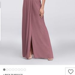 David's Bridal Bridesmaid Wrap Dress