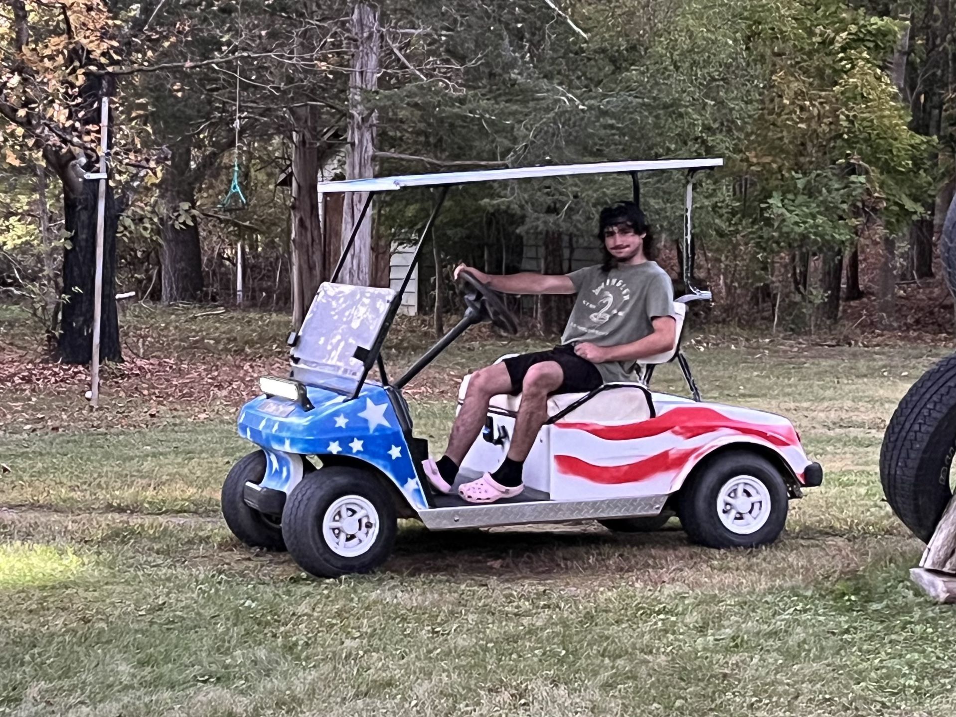 American Flag Club Car