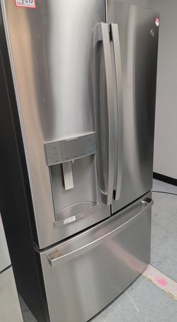 GE 3 Door Stainless Steel Refrigerator
