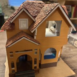 Miniature Victorian Dollhouse And Accessories