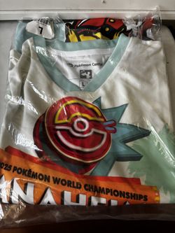 Pokemon Worlds 2025 Anaheim Varsity Pickachu Jersey Large