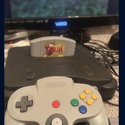 Nintendo 64 With Zelda ocarina Of Time