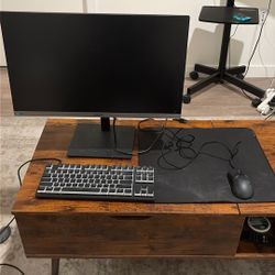 Samsung Monitor With HDMI Cord, Razor Gaming Mouse, Keyboard And Mouse Pad)