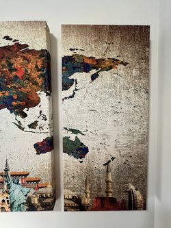 Wall Art Continents And World Sights Thumbnail