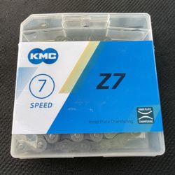 KMC Z7 7-Speed Bicycle Chain 116L 1/2" x 3/32" MTB Road Bike