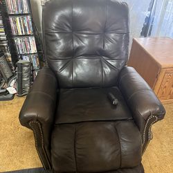 Leather recliner
