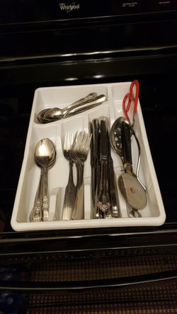 35 Pieces of Flatware with Tray
