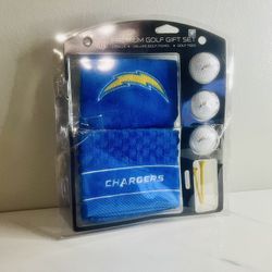 NFL Premium Golf Gift Set featuring the Los Angeles Chargers