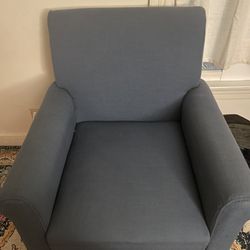 Dark Blue Armchair 