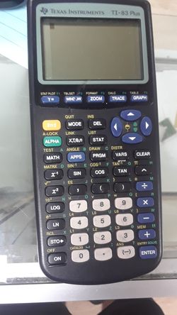 Graphic calculator TI 83 plus.
