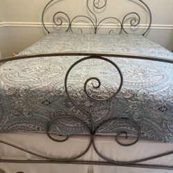 Queen Bed frame, Mirror, Magazine Holder, Sofa Table