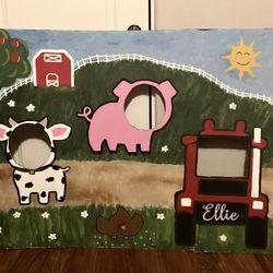 Farm Animal Face Cut Out Poster Board