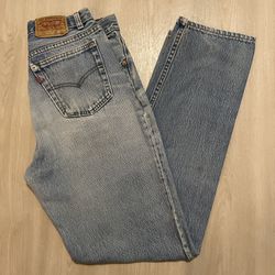 Vintage 90s Levis 501 Student (contact info removed) Made In USA  Tagged 30x32 Fits 29x32