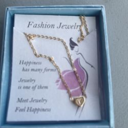 Necklace Fantasy Letter Plated Gold Charm Letter V 