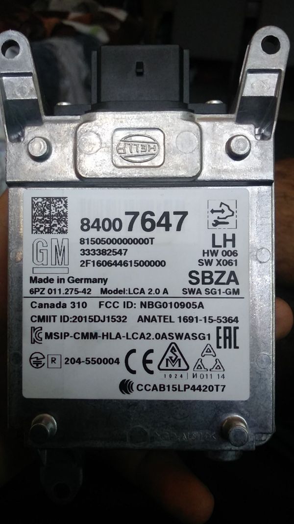 Gm Oem Rear Bumper Bsd Object Sensor Left 84007647 For