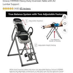 Innova ITX9900 Heavy Duty Inversion Table with Air Lumbar Support