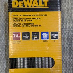 DEWALT
1/4 in. x 1 in. 18-Gauge Glue Collated Crown Staples