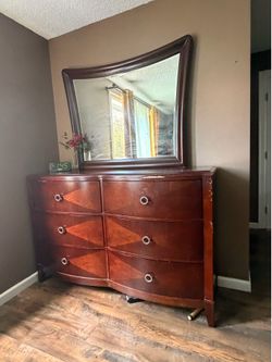 Dresser with mirror