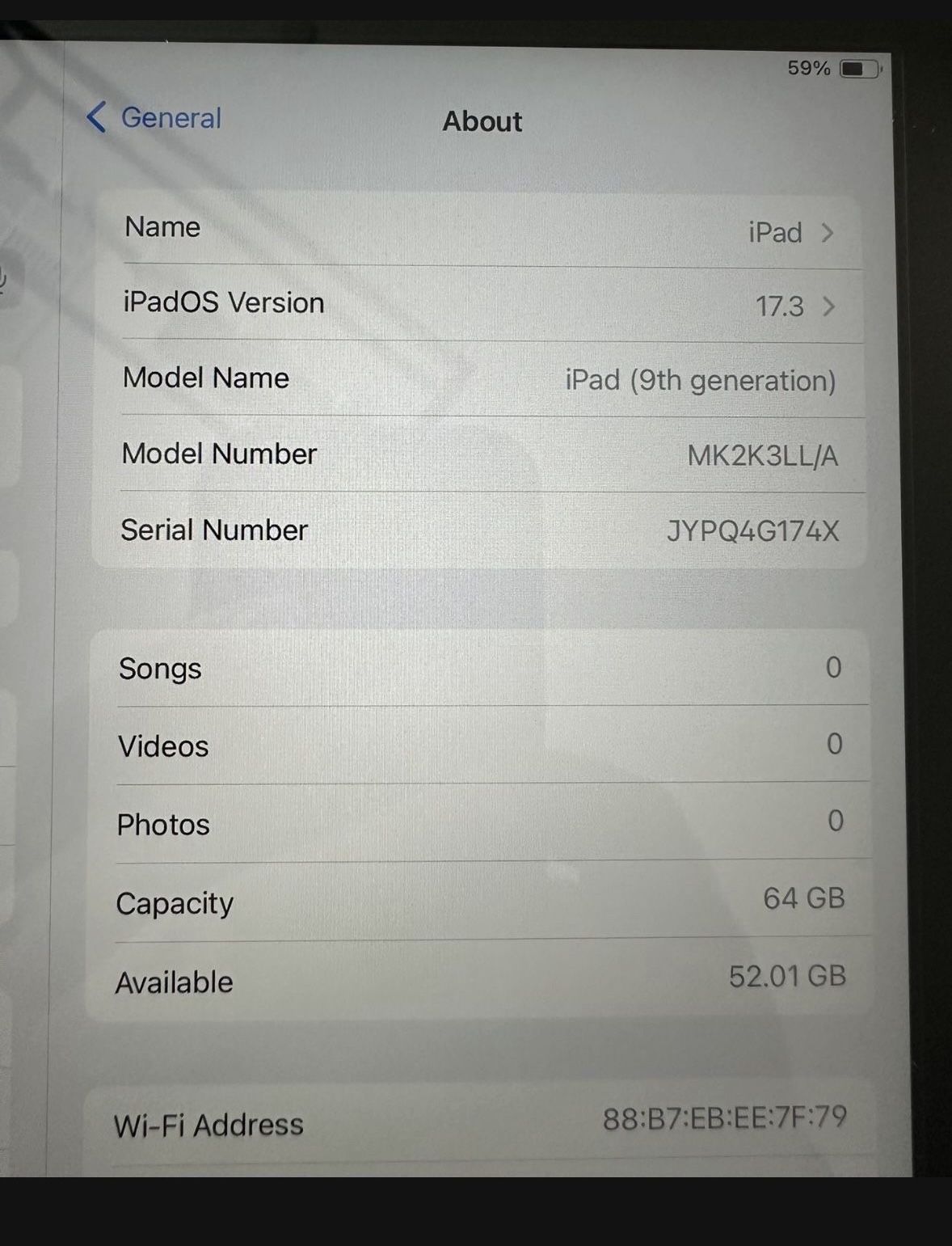iPad 9th Generation
