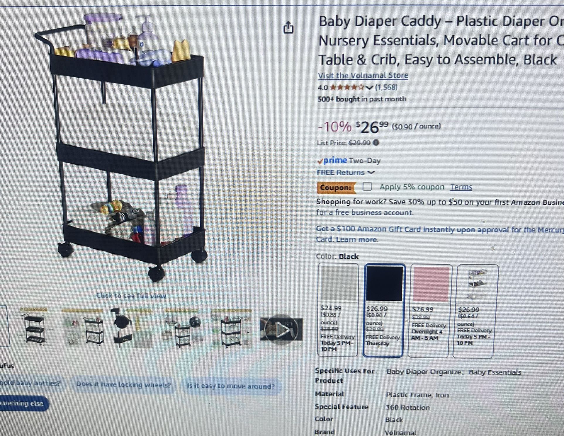 Baby Diaper Cady