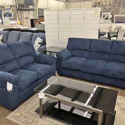 🚨 LIMITED TIME ONLY DEAL! 🚨 ASHLEY CORDUROY SOFA & LOVESEAT SET —  PAY JUST $39 DOWN