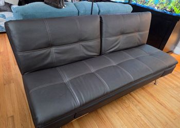 Faux Leather Couch
