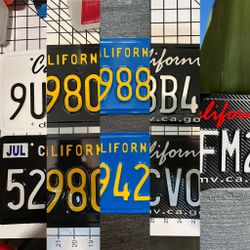 Custom plate stickers