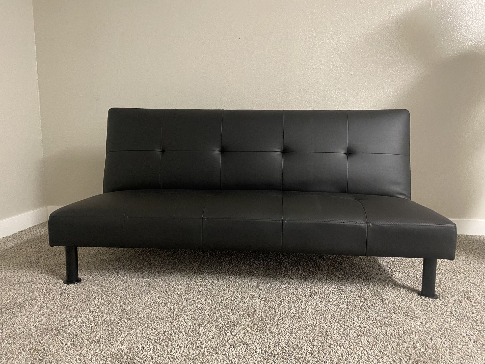 Black Convertible Futon Sofa Bed