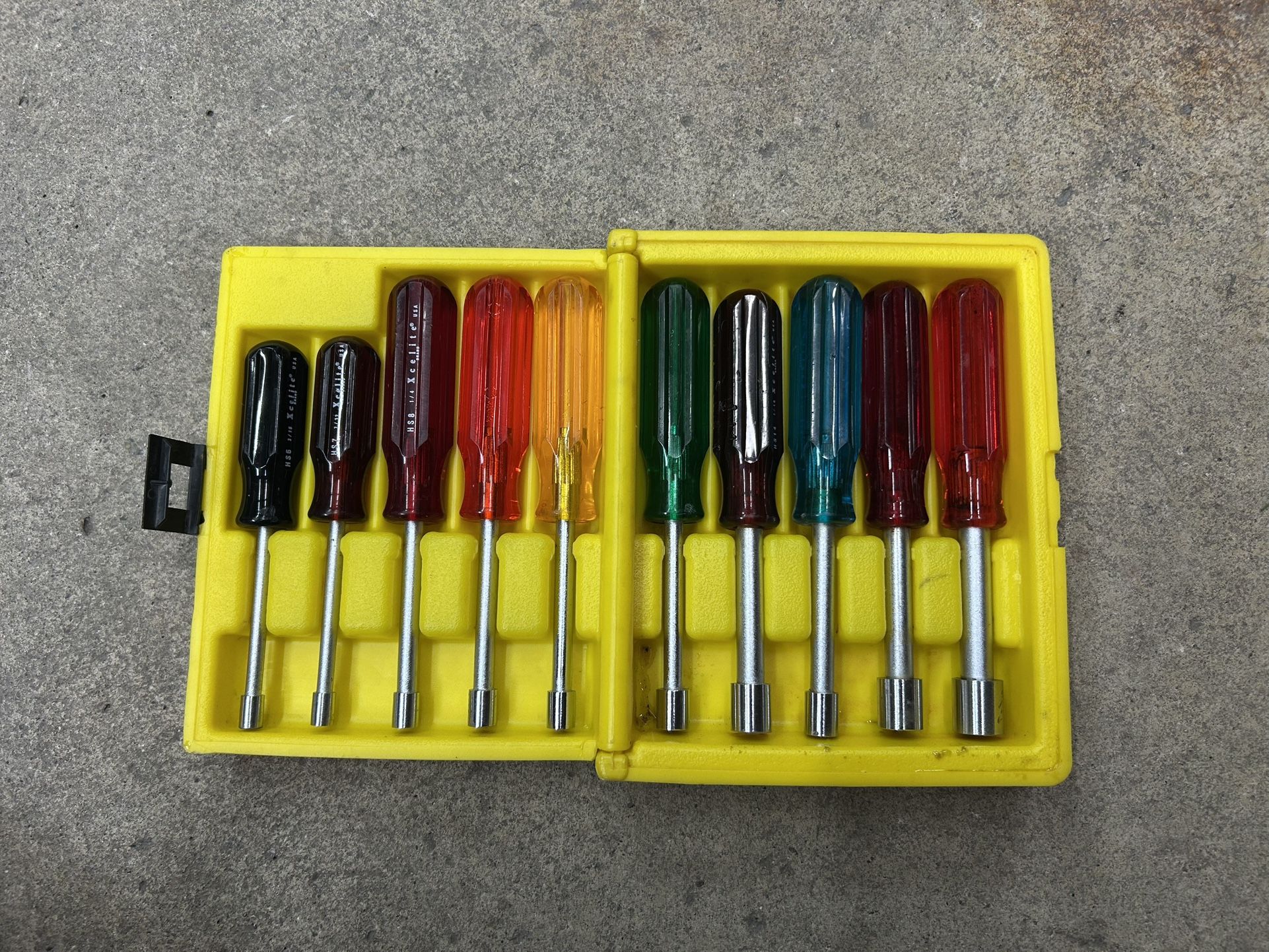 Xcelite Nut Driver Set .. Hollow Shaft