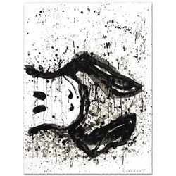Tom Everhart, "Watchdog 3 O'Clock" Hand Signed Limited Edition Hand Pulled Original Lithograph with COA.