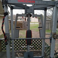 Weights And Work Out GYM With Bench 