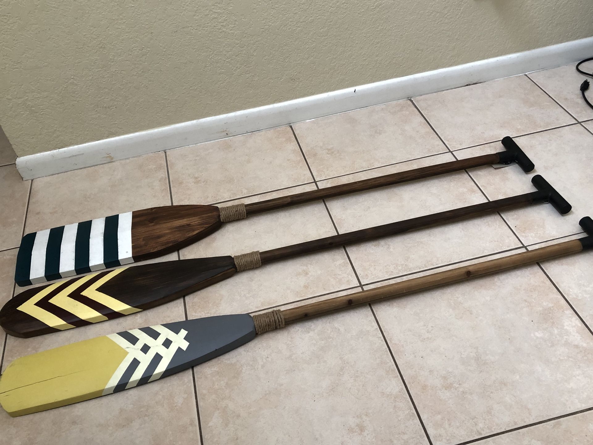 Wood Decorative Oars