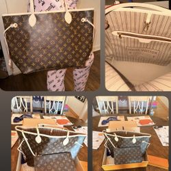LV Neverfull Purse And Clutch