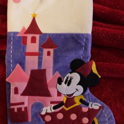 ‼️Minnie Mouse With Castle Christmas Stocking‼️