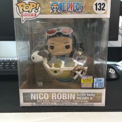 Funko Pop Rides One Piece Nico Robin with Mini Merry II SDCC Limited Edition