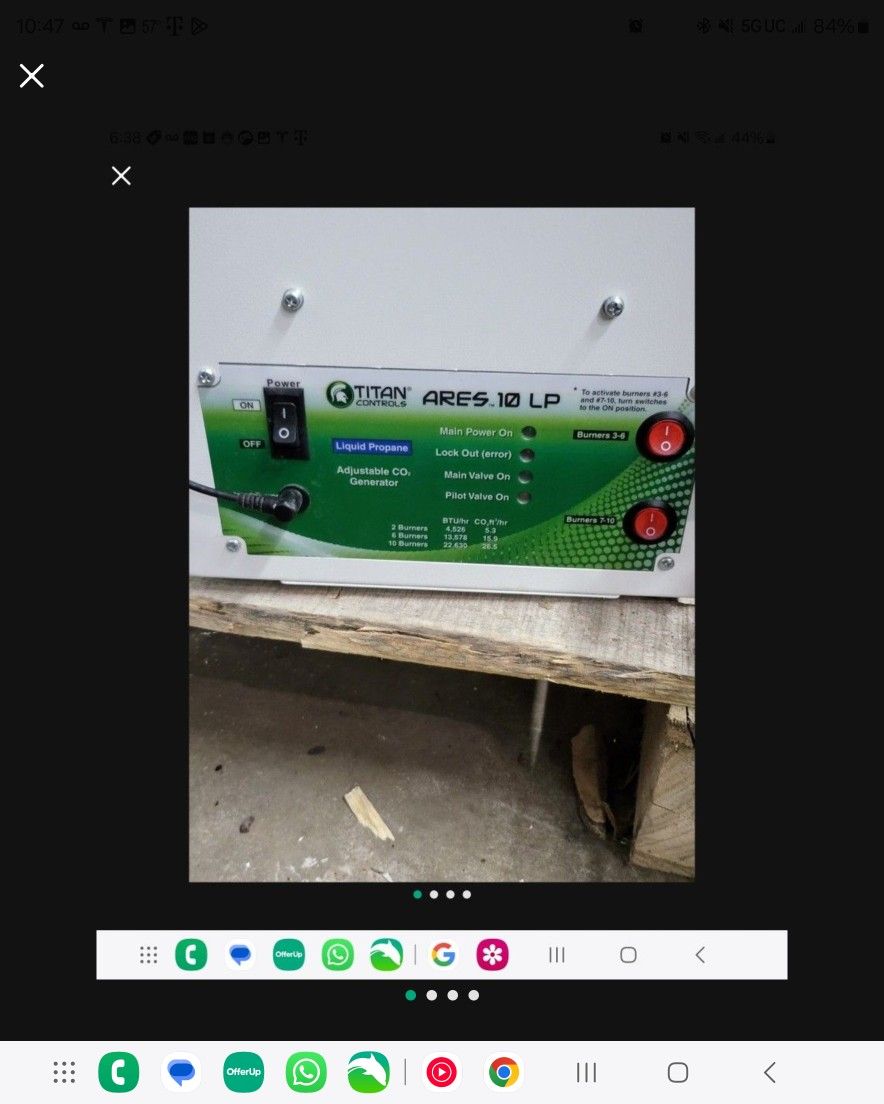 Titan Controls Ares 10 - Ten Burner LP CO2 Generator - 26.5 CUFT/HR
