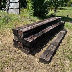 Railroad Ties for landscaping.