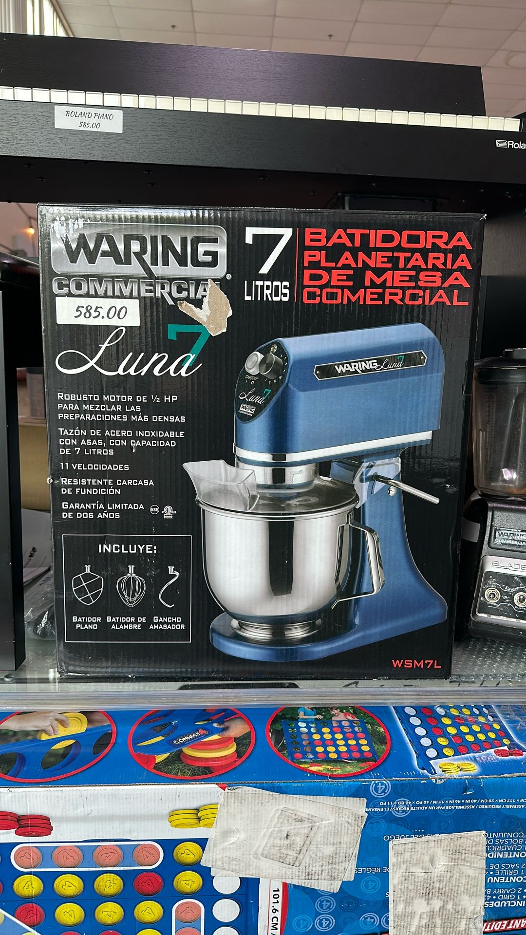 Warning Commercial Mixer