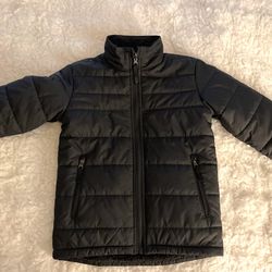 Boys North Face Jacket (Black) - Size 8 - Excellent Condition