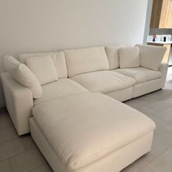 Cloud White Couch New Cost 3,500