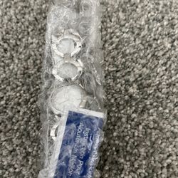 NEW SILVER COLOR WOMENS WRISTWATCH WATCH WITH LINK CHAIN BAND ADJUSTABLE