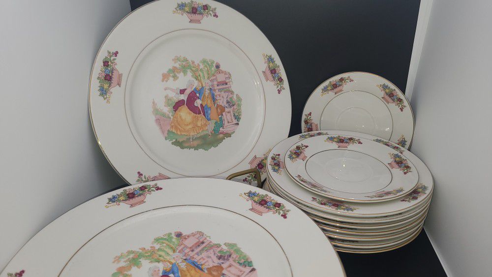 Romeo And Julieta China Set Plates And Saucers 