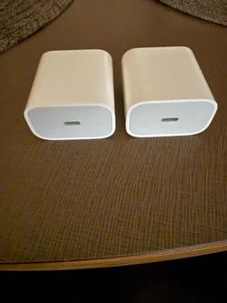 2 Apple 20W USB-C Power Adapters - Genuine Apple