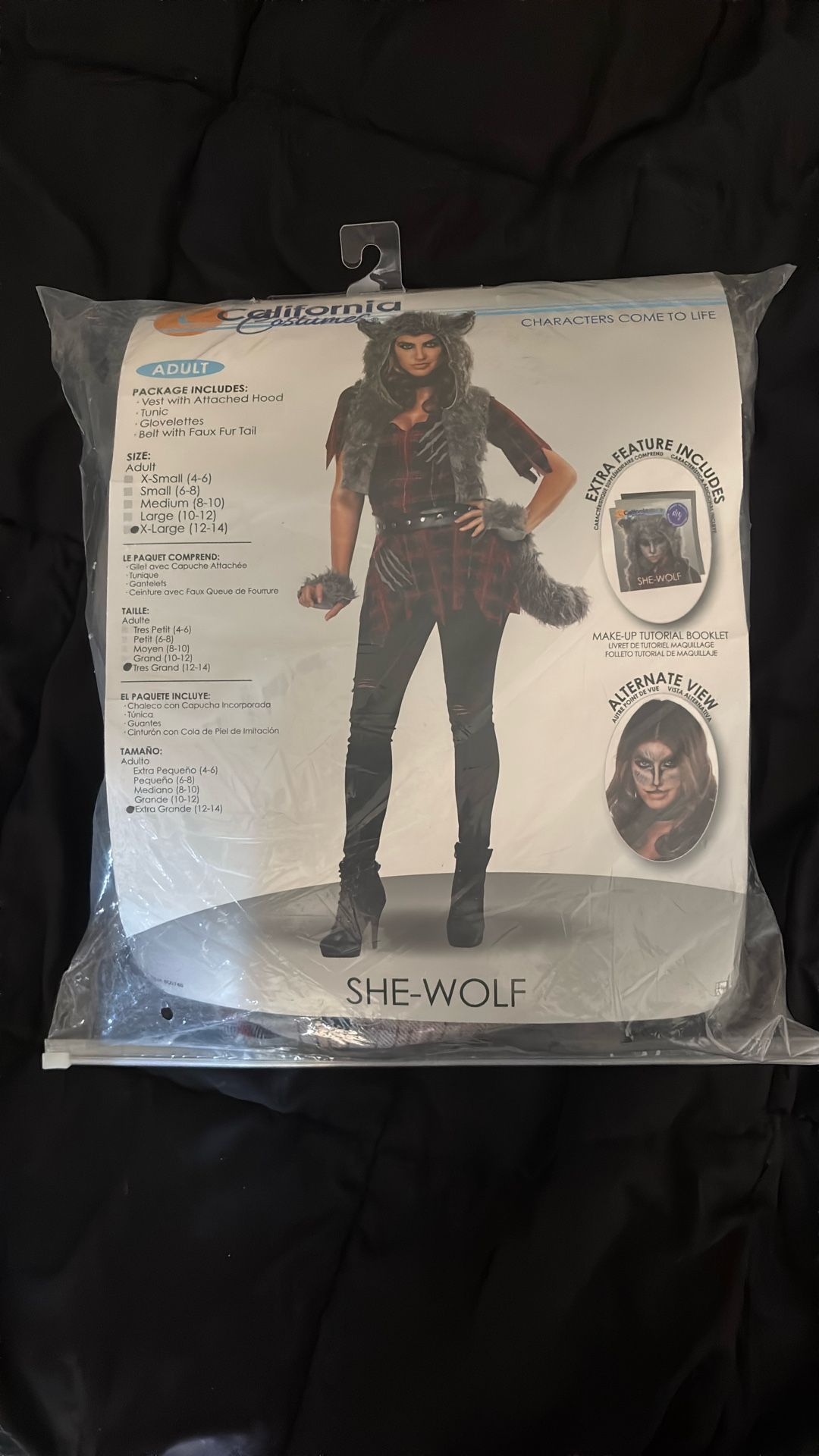 Halloween XL She-wolf Costume 